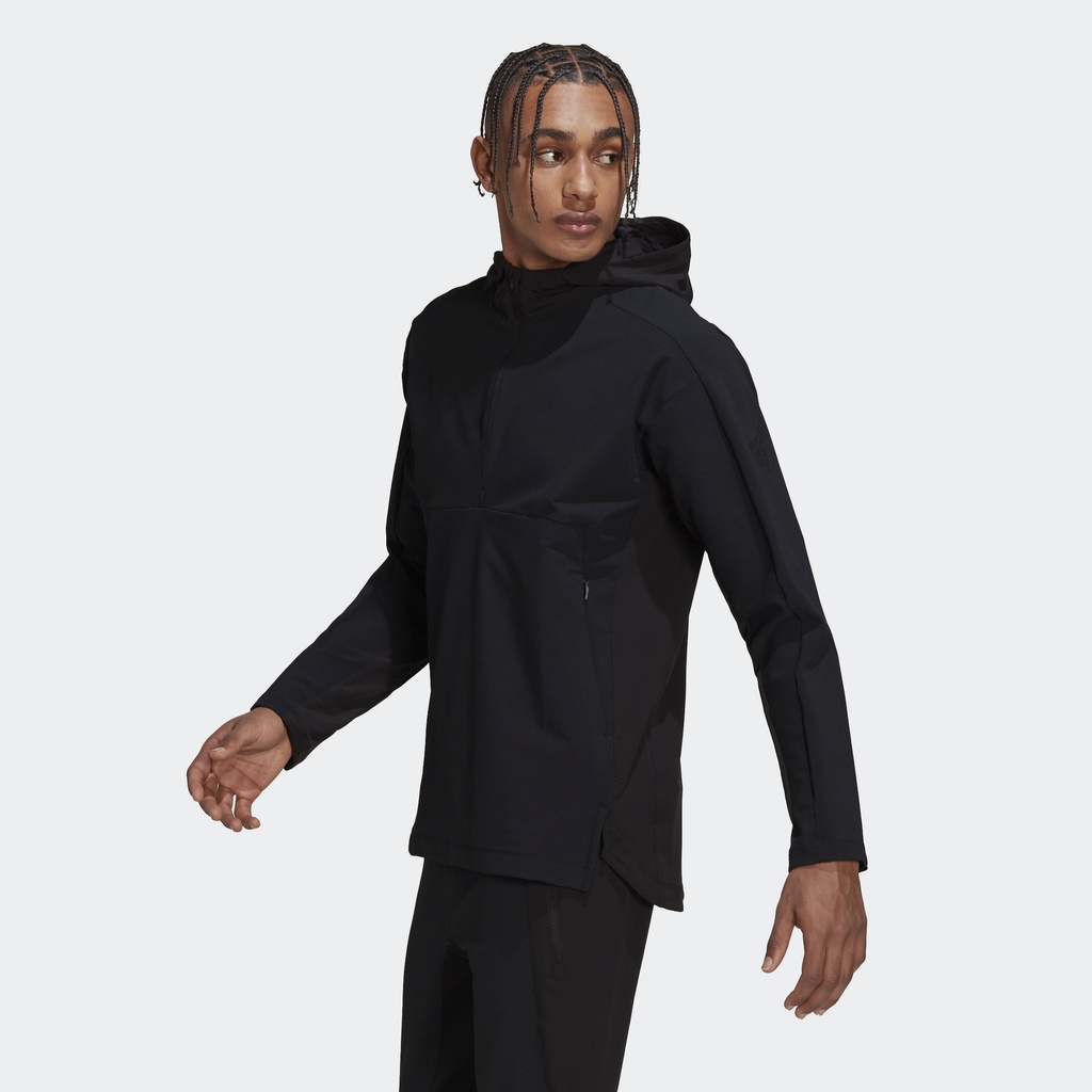 Adidas Tập luyện Áo Hoodie Khóa Kéo Lửng Tập Luyện Cordura Nam Đen HD3519