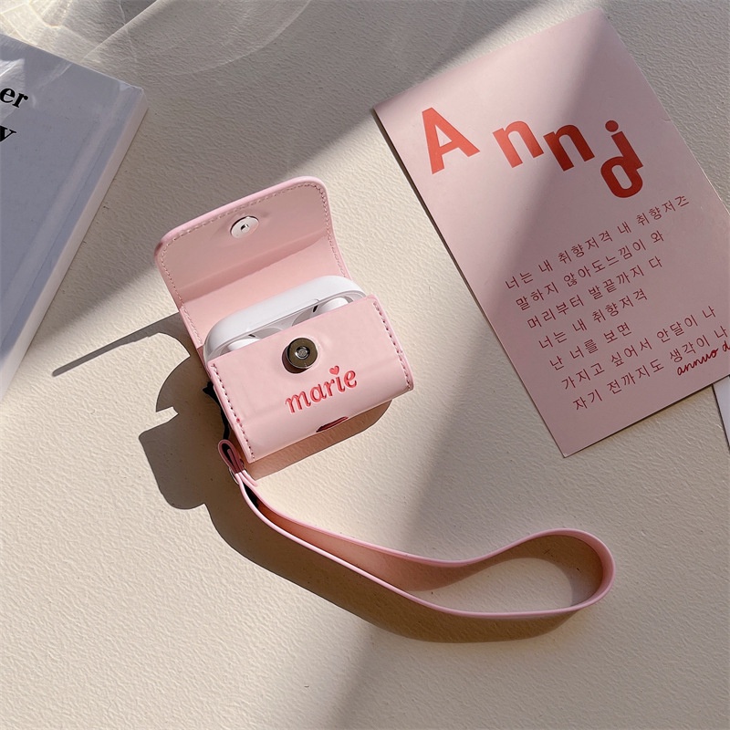 Vỏ Bảo Vệ Hộp Sạc Tai Nghe Bluetooth Airpod Pro 2 1 2 3 Pro 2 Bằng Da PU Hình Mèo Marie Hoạt Hình Dễ Thương