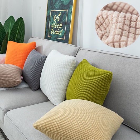 Vỏ Gối Nhung Hình Vuông Kích Thước 30x50 / 45x45 / 50x50cm Phong Cách Ramadan Trang Trí Nhà Cửa