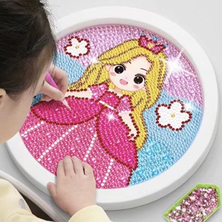 CÓ KHUNG - Tranh đính đá hoạt hình thủ công tự làm trang trí dễ thương gồm phụ kiện