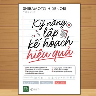 Sách Kỹ Năng Lập Kế Hoạch Hiệu Quả