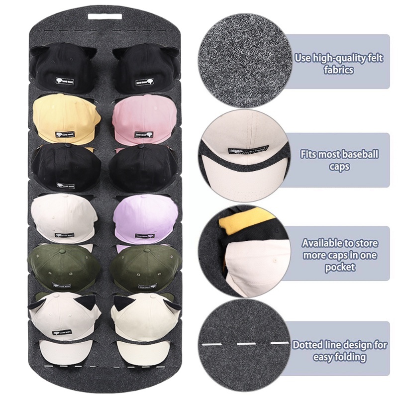 Giá Treo Nón Bóng Chày Gắn Tường Đa Năng Tiện Dụng