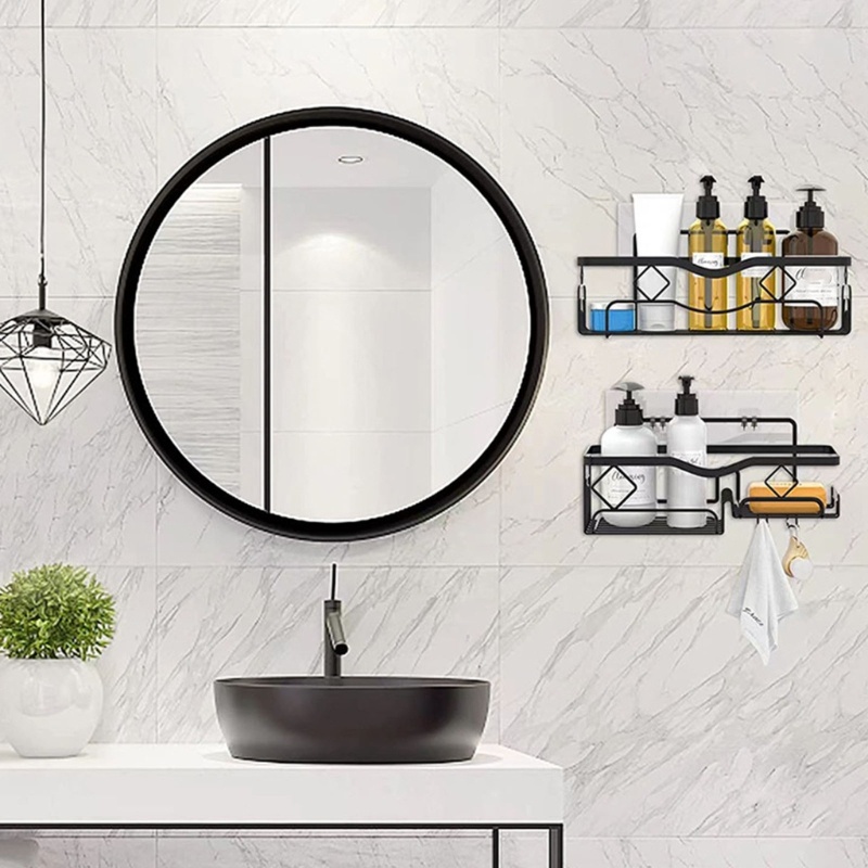 Giá Đỡ Đựng Dầu Gội / Mỹ Phẩm Đa Năng Gắn Tường Không Cần Đục Lỗ Cho Nhà Tắm