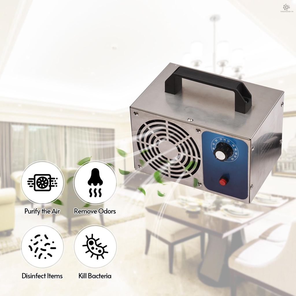 Máy Lọc Không Khí Ozone Kỹ Thuật Số Khử Mùi Cho Phòng Khách Nhà Bếp Phòng Tắm