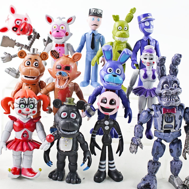 Mô Hình Nhân Vật bonnie chica foxy freddy 'S 16 Kiểu Trò Chơi five nights at freddy' S Bằng pvc Làm Quà Tặng Cho Bé