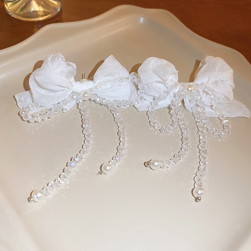 Đôi Bông Tai Tua Rua Dài Đính Ngọc Trai Thời Trang Cho Nữ