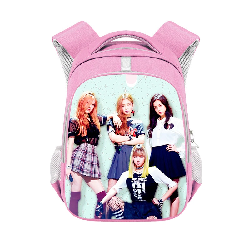 Balo Cỡ Lớn Thoáng Khí Chống Thấm Nước In Họa Tiết Nhóm Nhạc Blackpink Thời Trang Cho Nam Và Nữ