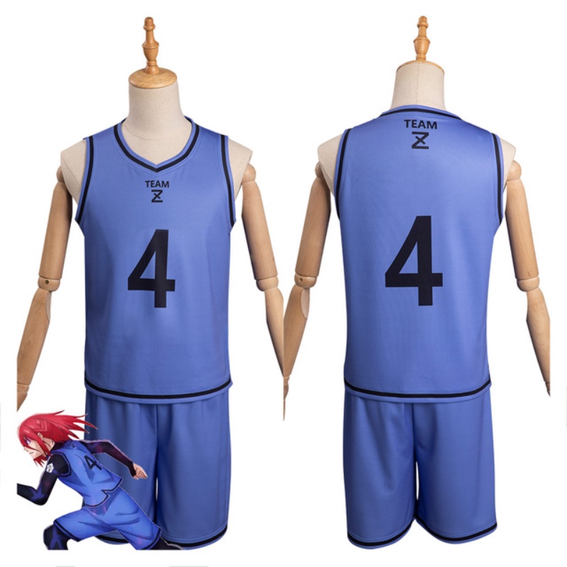Anime BLUE LOCK Bộ Đồ Hóa Trang Thể Thao Nhân Vật Isagi Yoich Hyoma Chigiri Football Jersey Club Sportswear