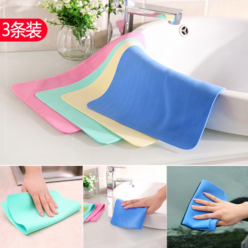 Khăn Giả Da Thấm Hút Nước Không Xù Lông Lau Bếp/ Bàn Ghế/ Gương Kính