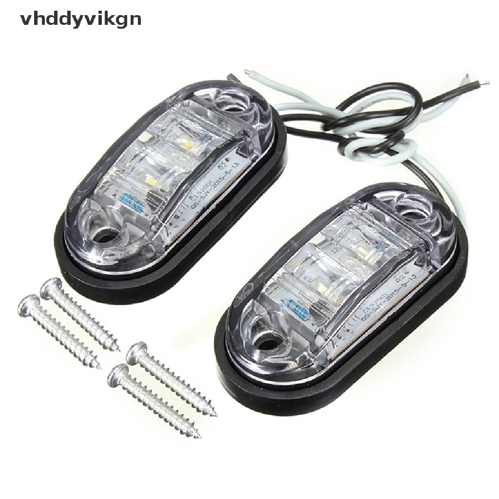Đèn LED Cảnh Báo Hình Oval 12V 24V Chuyên Dụng Cho Xe Tải