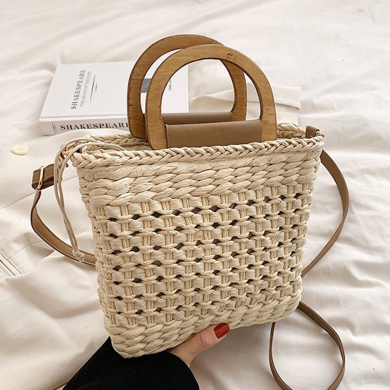 Ielgy Túi Đeo Chéo Dệt Tay Phong Cách Đám Đông Nhỏ Nhắn Tươi Mới Cho Nữ