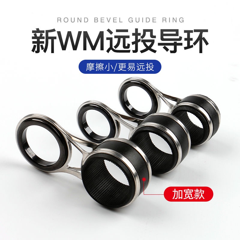 Vòng Dẫn Dây Dài Bằng Thép Không Gỉ Cho Cần Câu Cá DIY Mới