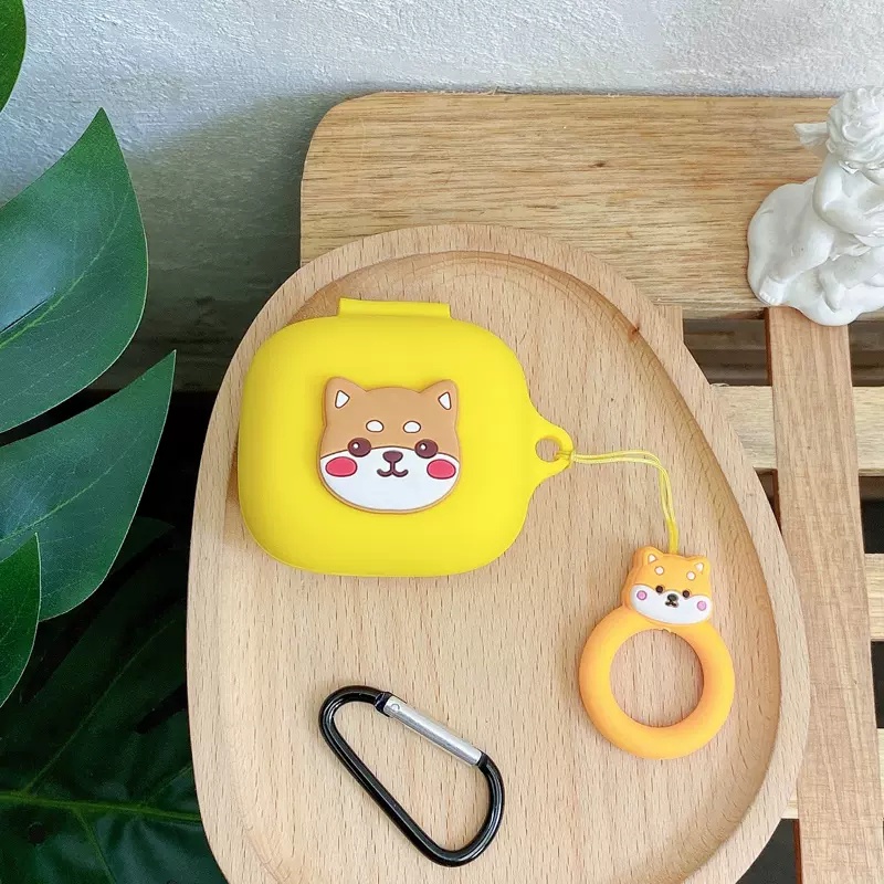 Vỏ Bảo Vệ Hộp Sạc Tai Nghe JBL Live Pro + / Pro 2 / Free 2 TWS Bằng Silicon Họa Tiết Hoạt Hình Kèm Móc Treo Tiện