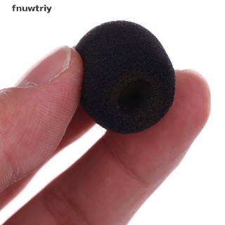 [fnuwtriy] 10pcs Practical Small Black Microphone Headset Windscreen Sponge Foam Mic Cover VN
