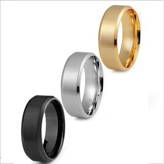 Nhẫn thép titan không gỉ thời trang cho nam nữ