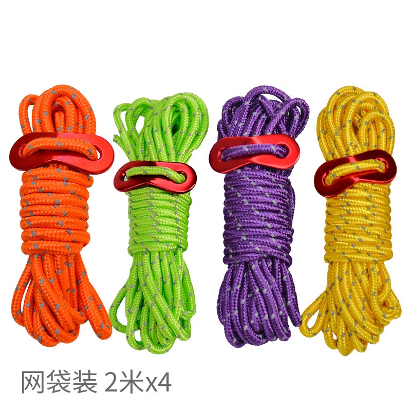 Set 4 Túi Lưới Đựng Dây Thừng 4mm 2m Chất Lượng Cao Tiện Lợi Dễ Sử Dụng