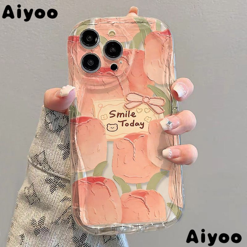 ✅Ốp Điện Thoại Mềm Trong Suốt Chống Sốc Hình Hoa Tulip Cho iPhone14 / 13promax 12 / 11 7 / 8p xs / xr Xkkj