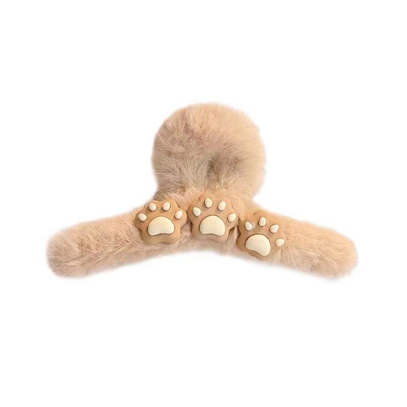 Kẹp Tóc Hình Cá Mập Phủ Lông Thời Trang Thu Đông 2023 Cho Nữ