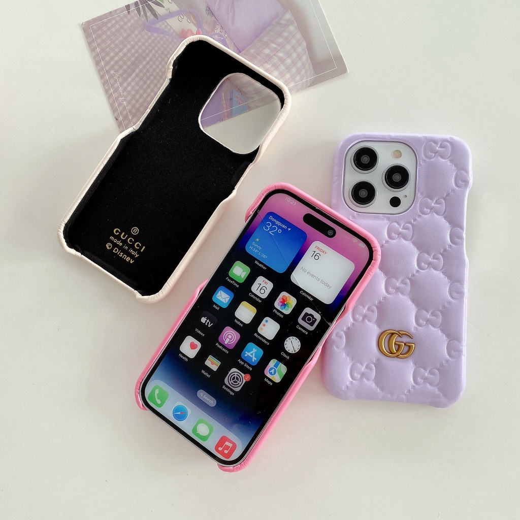 Ốp Điện Thoại Da Chống Rơi Thời Trang Cho iPhone 14promax 14 13 12 11 Pro Max 14plus 14pro