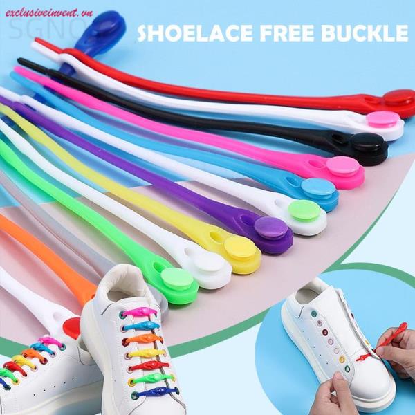 12 Dây Giày Silicone Không Cần Buộc Dành Cho Người Lớn Và Trẻ Em