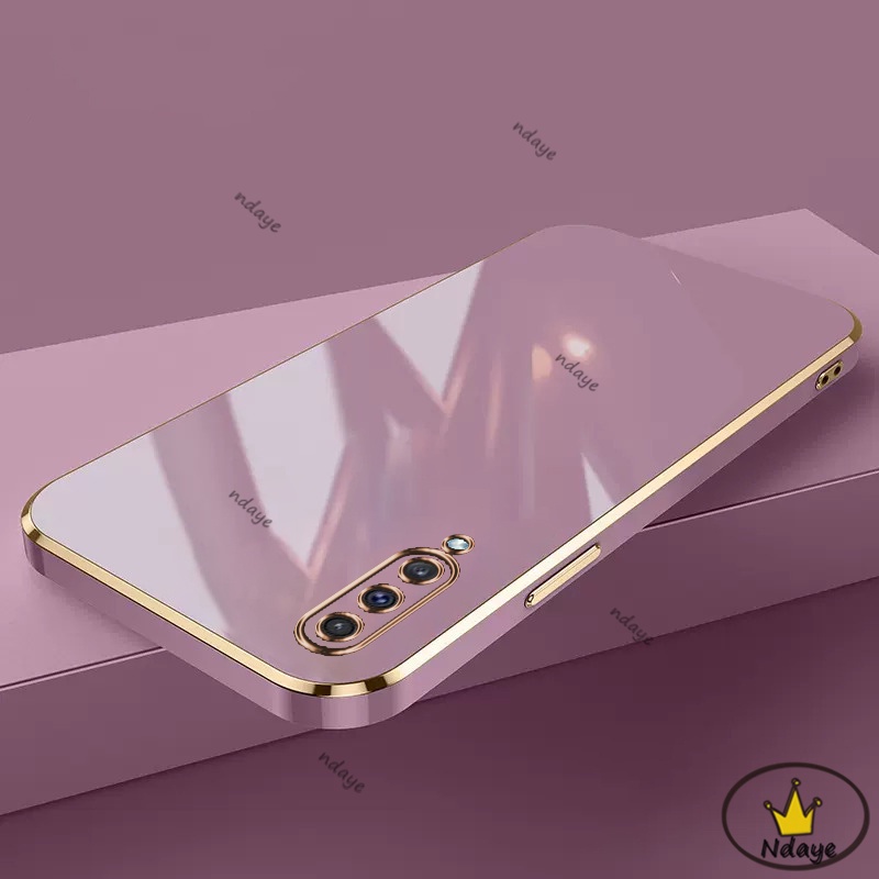 Cạnh thẳng Ốp Lưng Samsung A50 A70 A750 A7 2018 A30 A20 A30S A50S j7 prime j2 prime Ốp Điện Thoại Mềm Viền Thẳng Màu Trơn Cho 32ADD