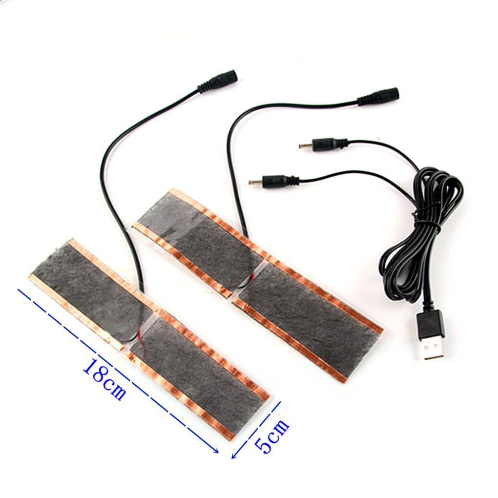 Bộ 2 Miếng Đệm Sưởi Ấm Tay USB Chống Nước Tiết Kiệm Năng Lượng