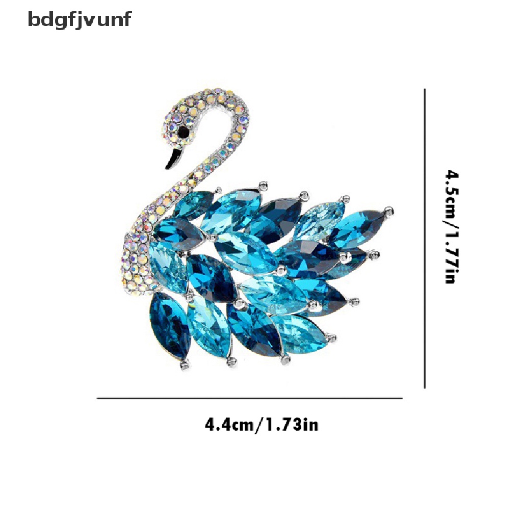 1 Ghim Cài Áo Hình Thiên Nga Đính Đá Thời Trang