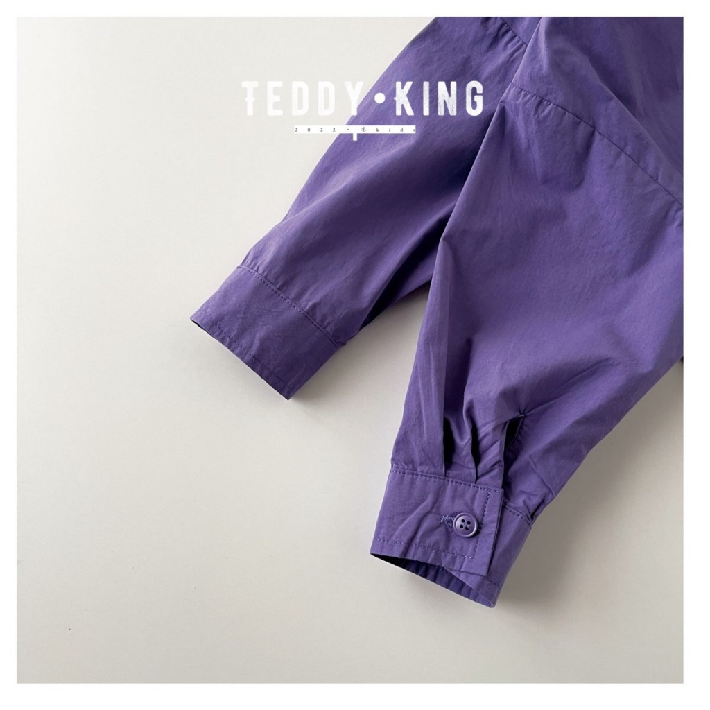 Bộ Đồ Áo Sơ Mi Màu Tím Thoải Mái Thời Trang Xuân Hè Kiểu Mới Dành Cho Bé Trai 30317