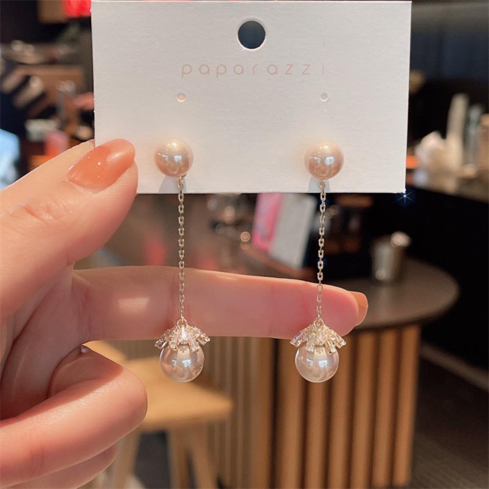 LOMBARD Khuyên Tai Treo Họa Tiết Hình Học Thời Trang Sang Trọng Ngọt Ngào Cho Nữ