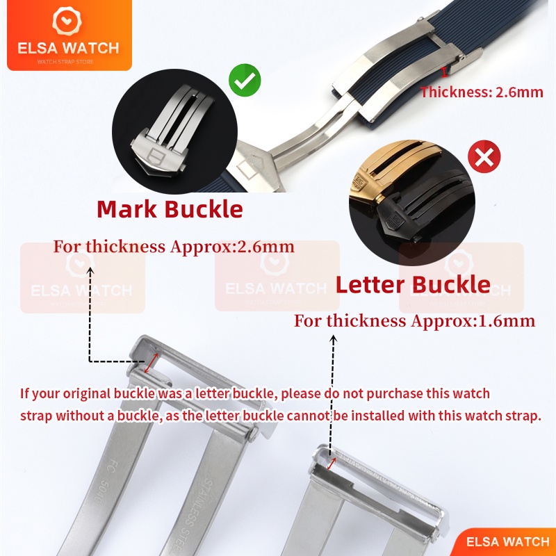 Dây đồng hồ TAG Heuer 22mm dây đồng hồ 22mm dây đồng hồ cao su TAG Heuer Aquaracer 300