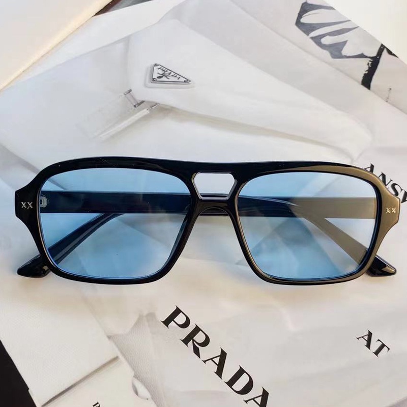 Kính Mát Gọng Vuông Đính Đinh Tán Chống Tia UV400 Phong Cách Cổ Điển Thời Trang Cho Nữ 70s