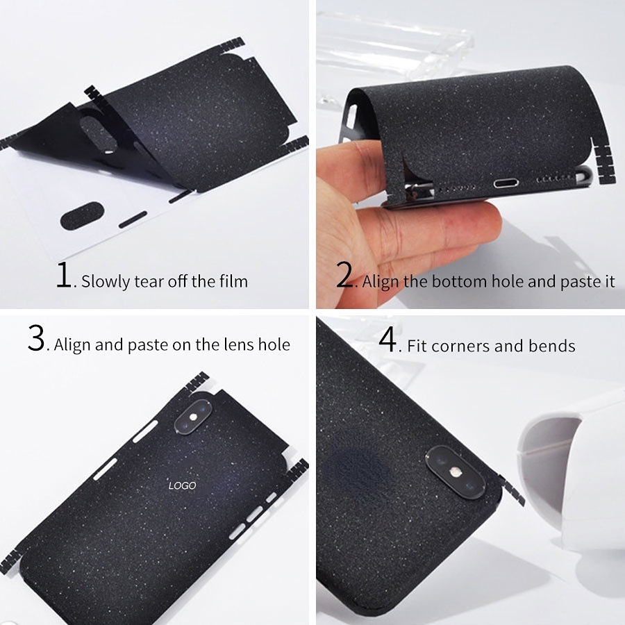 Dán MặT Sau LấP LáNh Sang TrọNg Cho iPhone 15 14 13 12 11 Pro Max 14 Plus