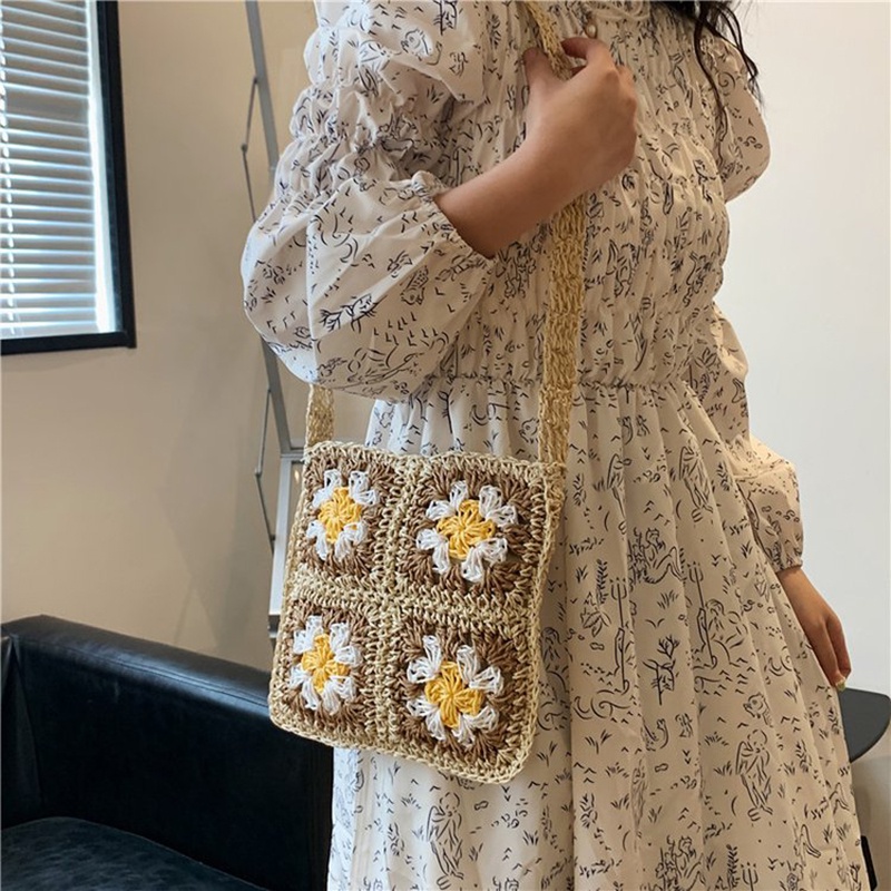 Túi Xách Nữ Đeo Vai Họa Tiết Hoa Thời Trang