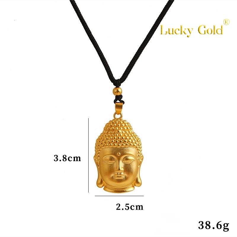 Vòng cổ May MắN Mạ VàNg 24K HìNh PhậT Maitreya