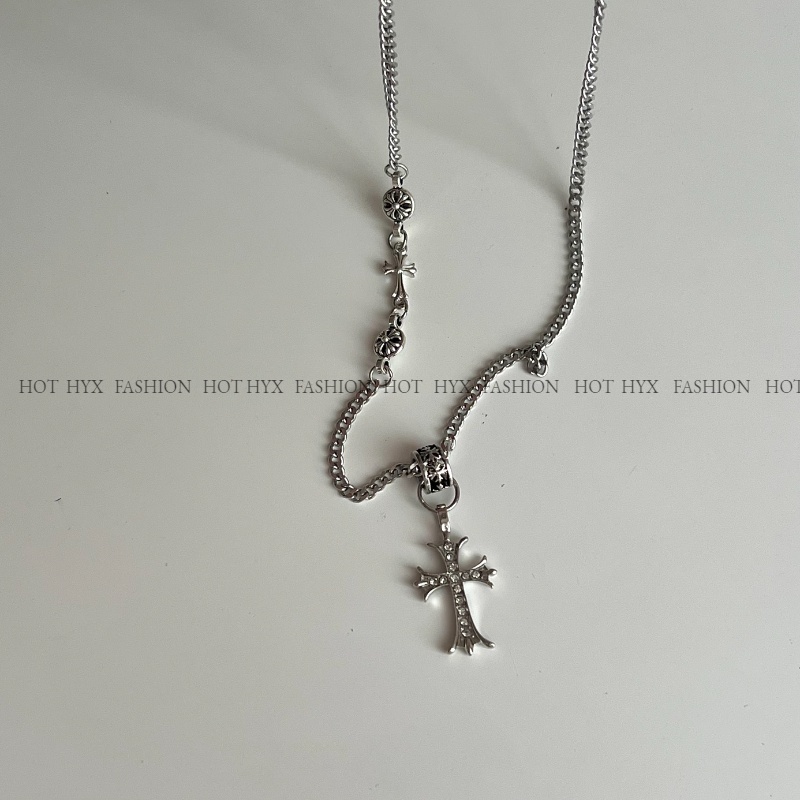 Vòng cổ Mặt Thánh Giá Phong Cách Hip Hop Cho Cặp Đôi