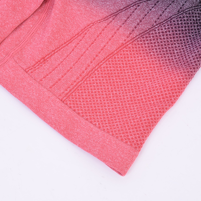 Quần Short Thể Thao Lưng Cao Màu Sắc Gradient Thời Trang Cho Nữ