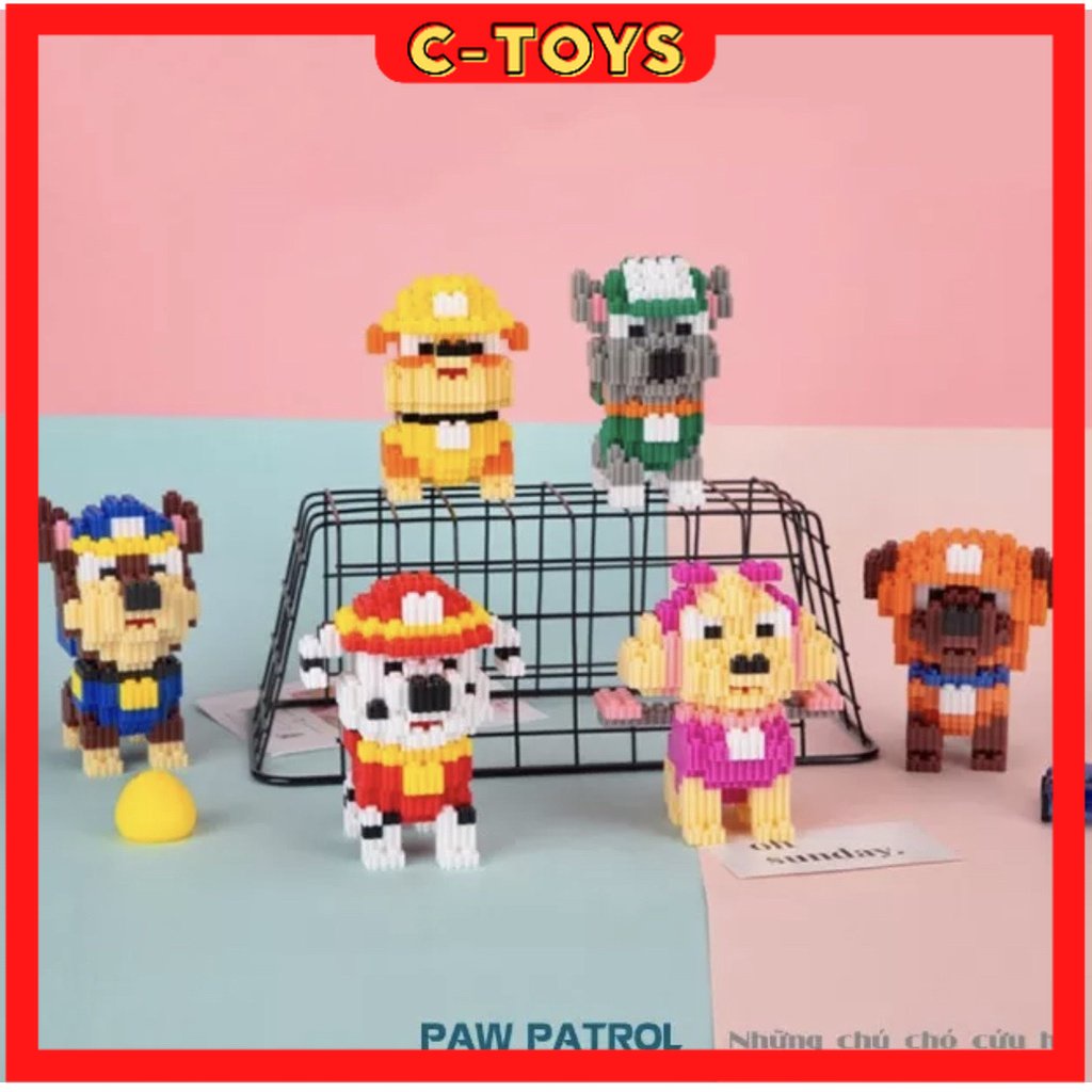 COMBO ĐỒ CHƠI XẾP HÌNH 3D CHÚ CHÓ CỨU HỘ [C-Toys Official Store]