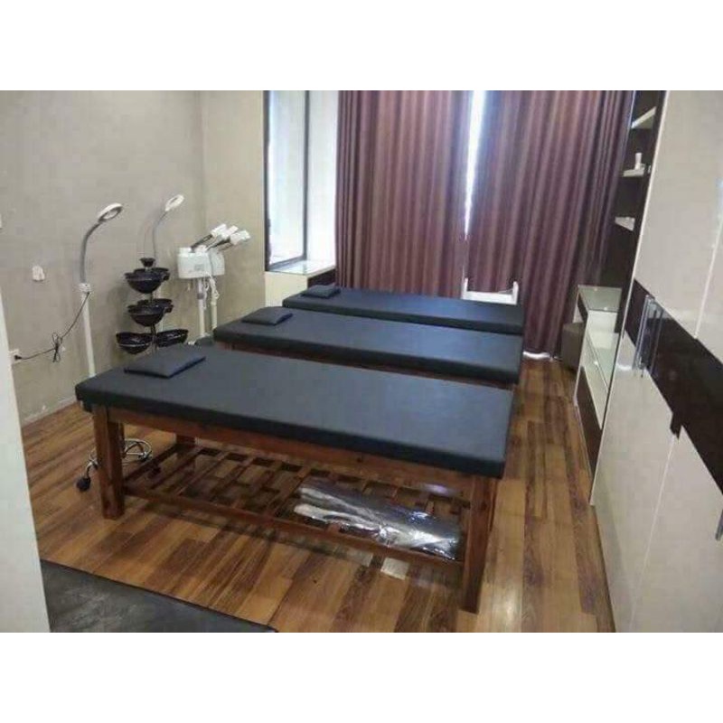 Giường gỗ Spa ⚡ HÀNG CAO CẤP ⚡ Giường massage spa chất liệu gỗ cao cấp, chịu lực tốt, thích hợp mọi liệu trình spa
