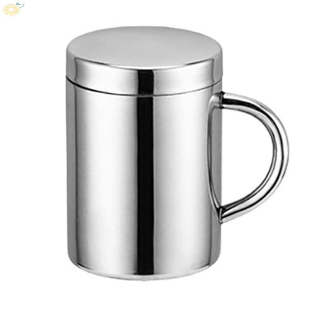 【VARSTR】Coffee Mug 210/301/400ML Beer Elegant Gift Stainless Steel With Handle