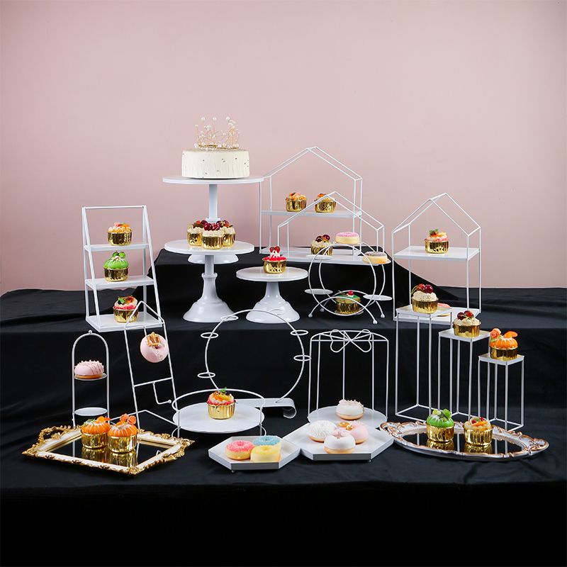 Giá Đỡ Trưng Bày Thức Ăn Bánh Tráng Miệng Phong Cách Châu Âu