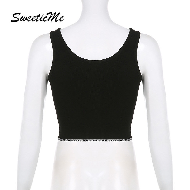 Áo Tank Top Ôm Dáng Màu Tương Phản Thời Trang 2023 Cho Nữ