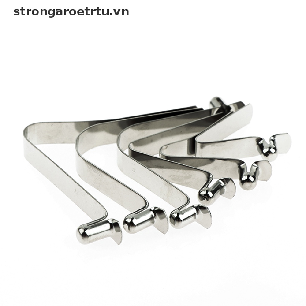 Set 10 Khóa Lò Xo Thép Lò Xo Hình Chữ V 6mm Cố Định Tấm Dọc Chuyên Dụng