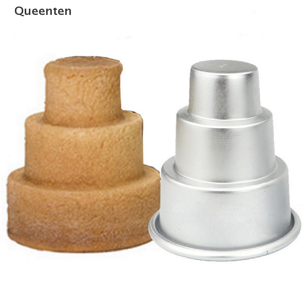Khuôn Làm Bánh 3 Tầng Mini Bằng Hợp Kim Nhôm