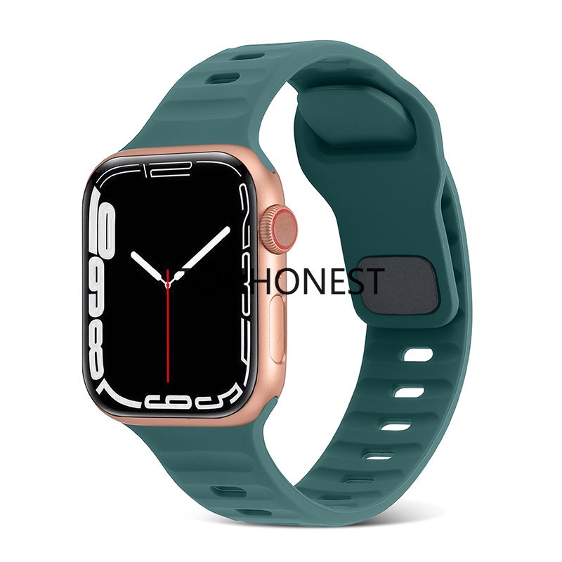 Dây Đeo Thay Thế Bằng Silicon Cho Đồng Hồ Thông Minh Apple Watch Ultra 49mm Series 4 5 6 SE 44mm 40mm 8 7 3 2 1 45mm 41mm 42mm 38mm