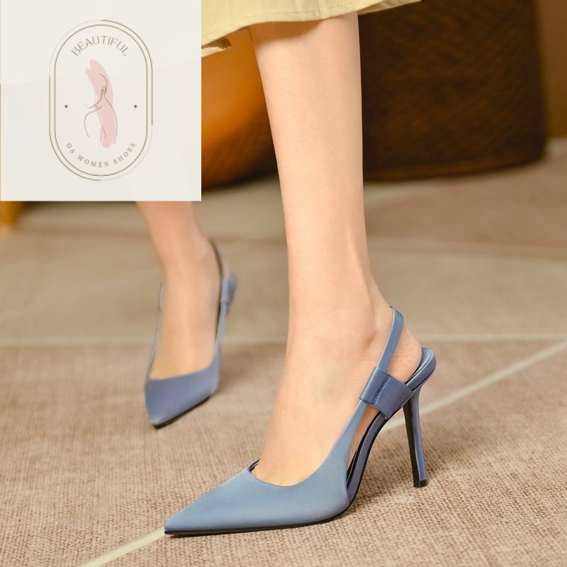 Giày Muller Cao Gót Mũi Nhọn Thời Trang Pháp Mới Dành Cho Nữ  2023 sandals