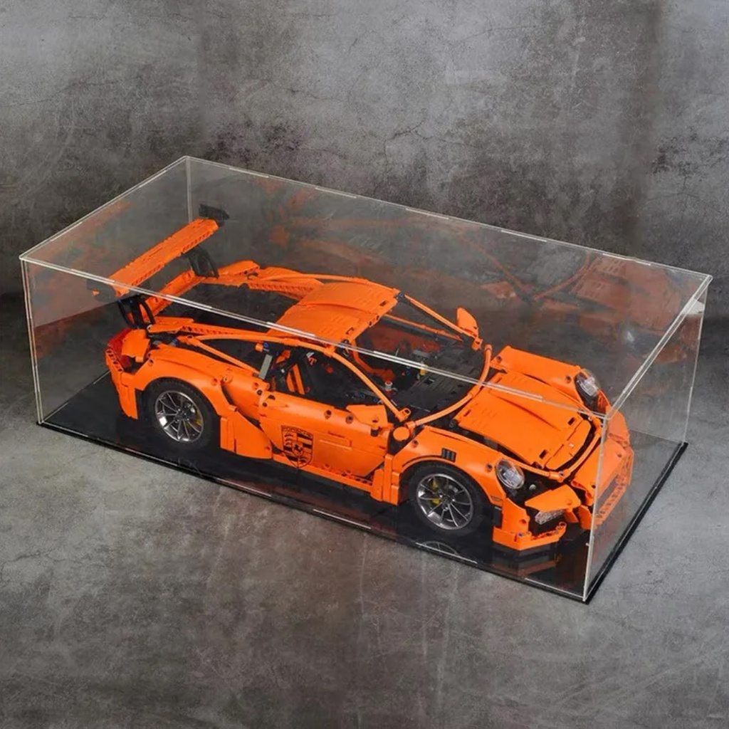 Hộp Trưng Bày Mô Hình Xe Hơi Thể Thao Bằng Acrylic Chống Bụi 42143 42115 42096 42096 911 Ốp