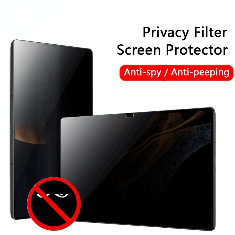 Kính Lọc Ngang Chống Nhìn Trộm Cho Samung Galaxy Tab S7 FE S6 Lite 10.4 '' S7 + S8 Plus 12.4 S8 11 A8 10.5 S6lite P613 P619