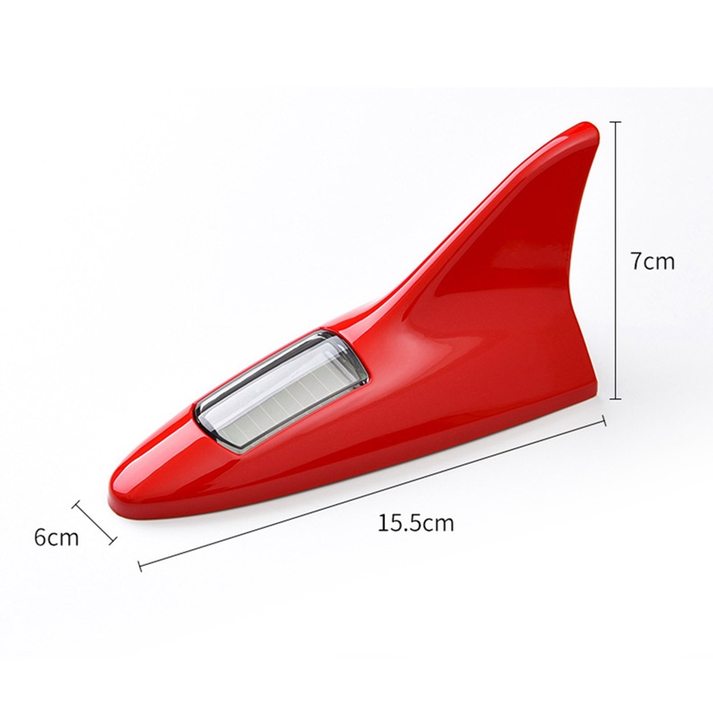 1 Ăng Ten Vây Cá Mập Có Đèn LED 4 Bóng Cho Xe Hơi