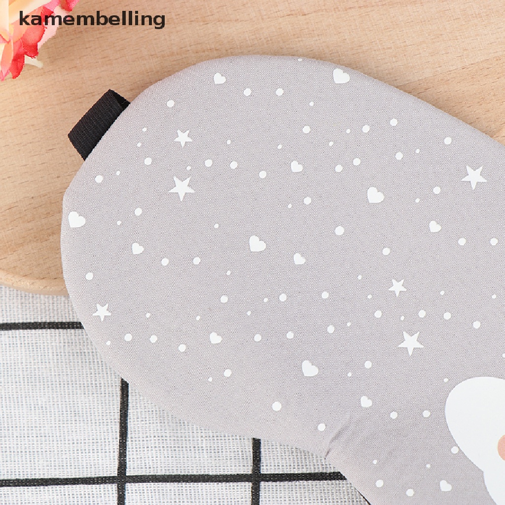 Kamembelling Miếng Che Mắt Ngủ Bằng Cotton Họa Tiết Hoạt Hình Sáng Tạo