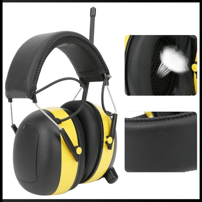 Tai Nghe Chụp Tai Zevaret Giảm Tiếng Ồn Có Thể Điều Chỉnh Kỹ Thuật Số Am / Fm Radio